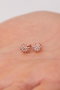 Heliophilia Silver Pendientes de Plata de Ley 925 Rosa ELKMD50590R